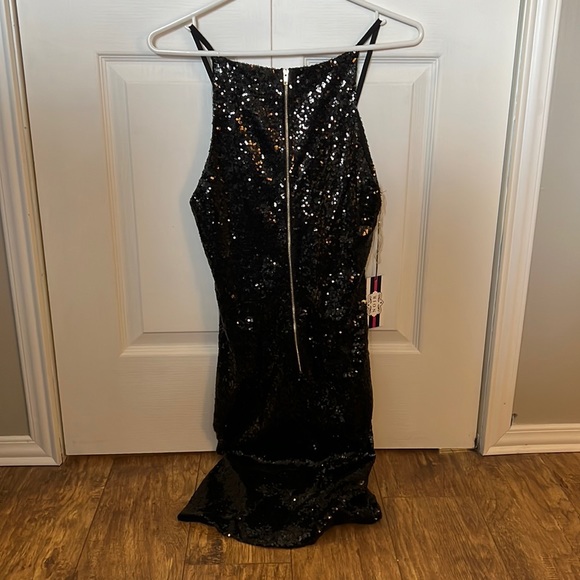 NWT Sequin Wrap Dress - Picture 3 of 7